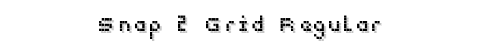 Snap 2 Grid Regular font